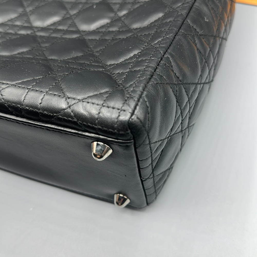 Christian Dior Large Lady Dior Bag Cannage Quilt Lambskin - Picture 7 of 16